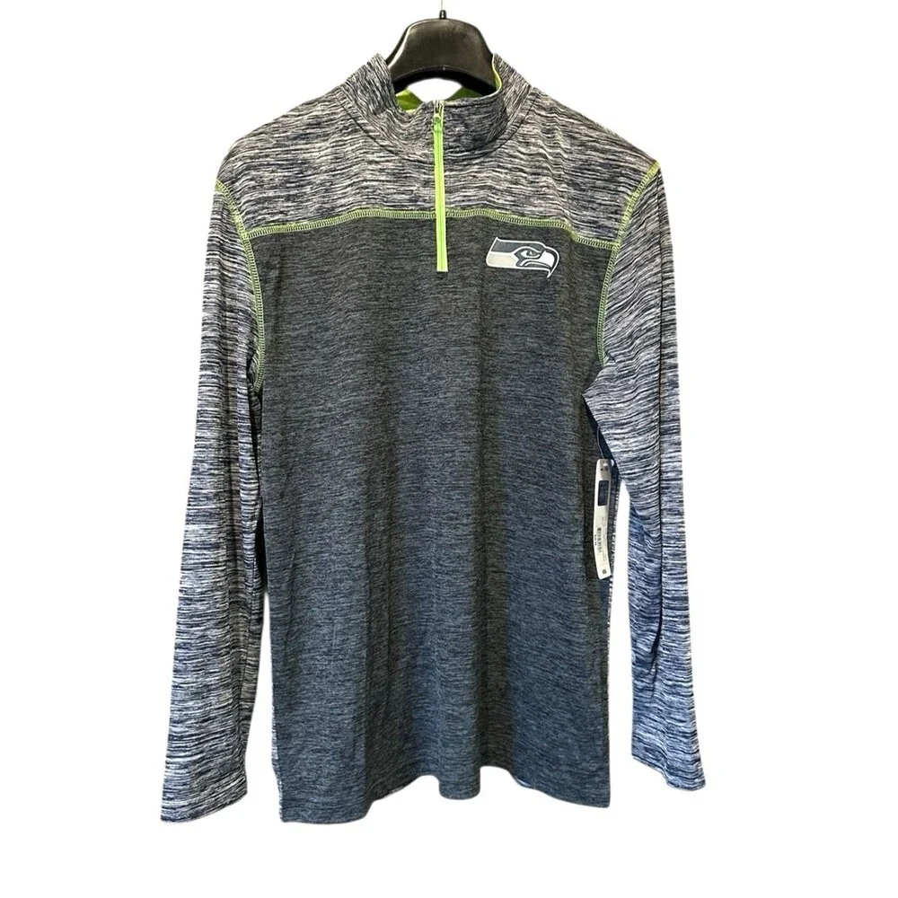 NWT Seattle Seahawks NFL youth XXL 18 1/4 Zip Pullover sports football